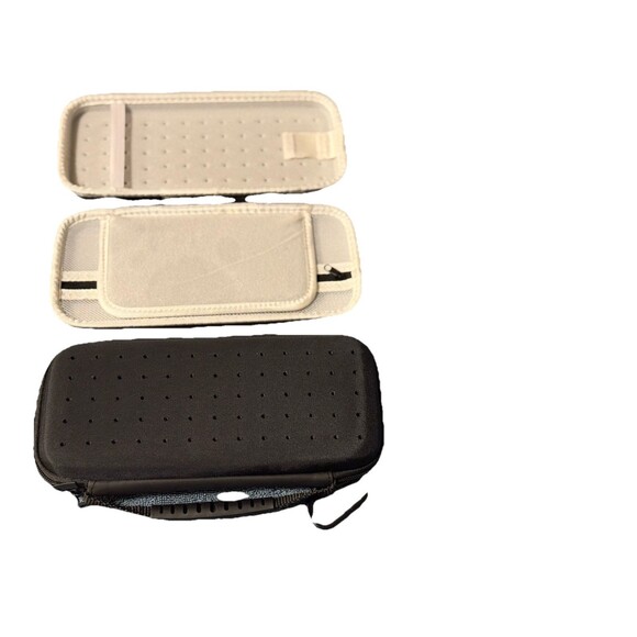 2 Nintendo Switch Travel Carry Case Molded Shell w/clips new kids teens juniors - Picture 2 of 3
